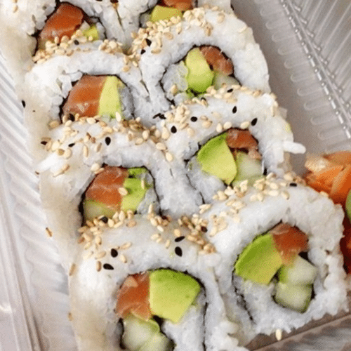 Inside out zalm avocado