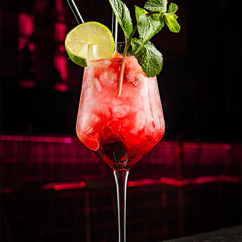 Mojito fraise (mocktail)