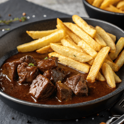 Carbonnade flamande avec frites
