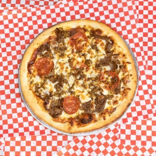 Pizza BBQ meat lovers