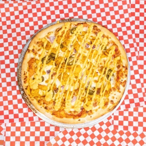 Pizza peri-peri chicken