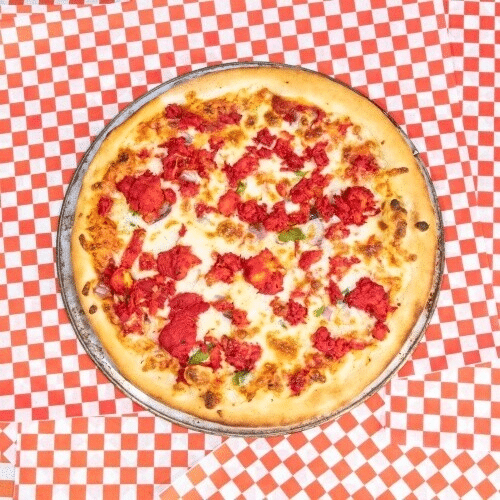 Pizza chicken tandoori