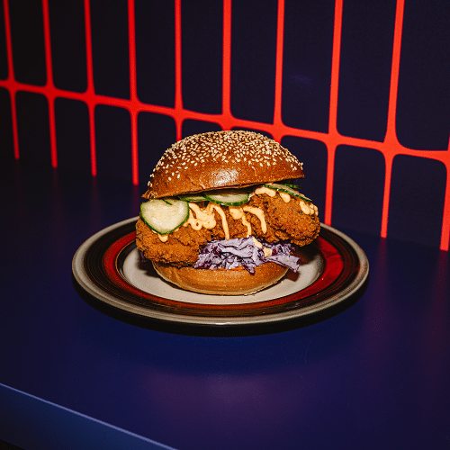 Korean Fried Chicken Burger