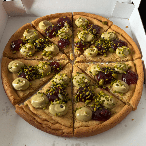 Pizza framboise & Pistache