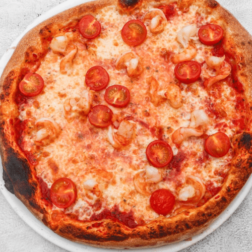 Pizza scampi
