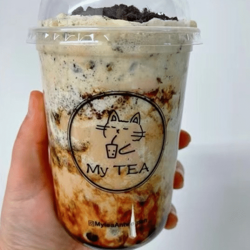 Baked Caramel Pudding Cake Milk Tea