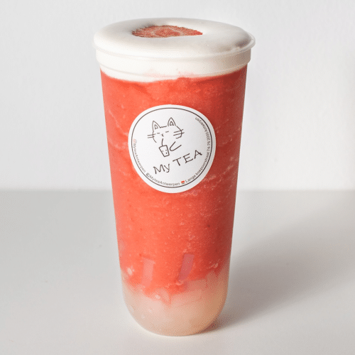 Cheese foam watermelon smoothie