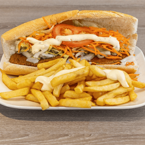 Franse hamburger (dubbel vlees)