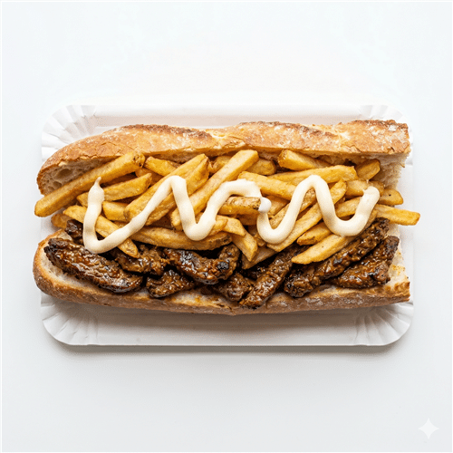 Mitraillette bœuf mariné