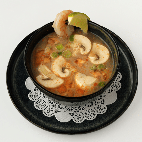 Tom yam kung scampi