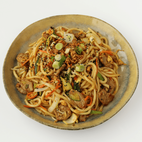 Udon noodles rundsvlees