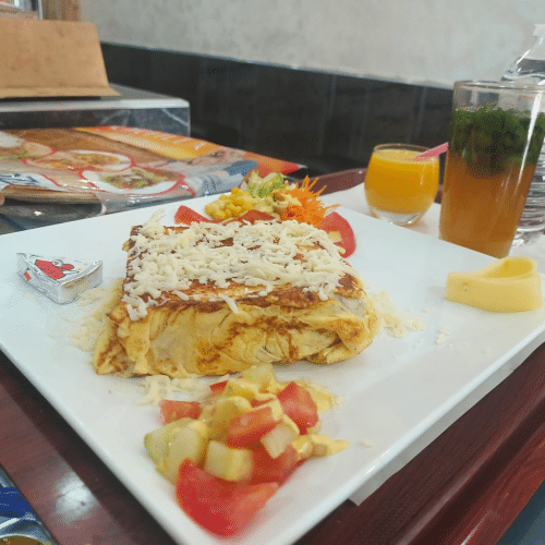 Croque fromage et dinde