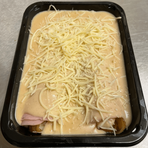 2 ham rolletjes met witloof