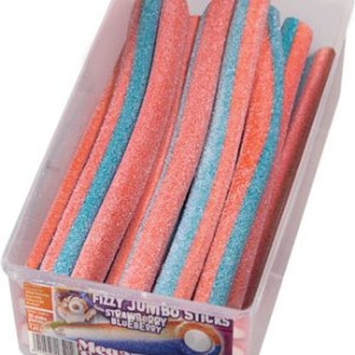 JUMBO STICKS FIZZY BICOLOR 47GR (5 stuks)