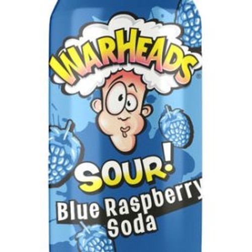 Warheads Blue Raspberry Sour Soda 33cl