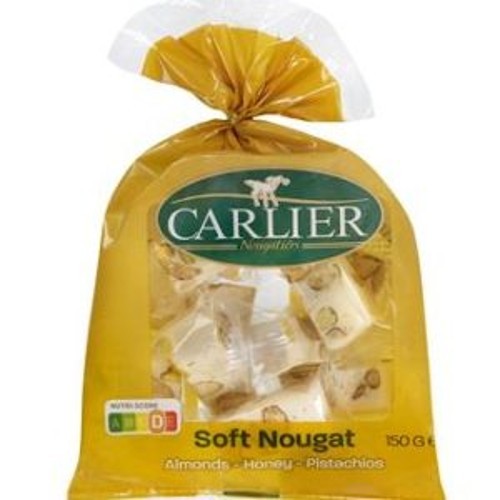 Carlier Nougat Amandel-Pistache-Honing 150g