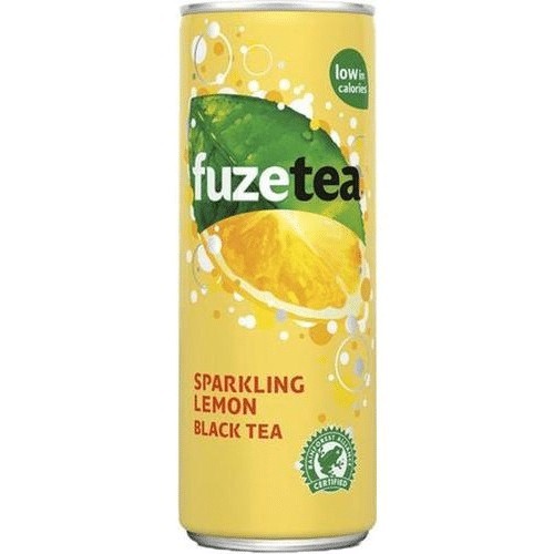 Fuze Tea Sparkling Black Tea Sleek Blik 33cl