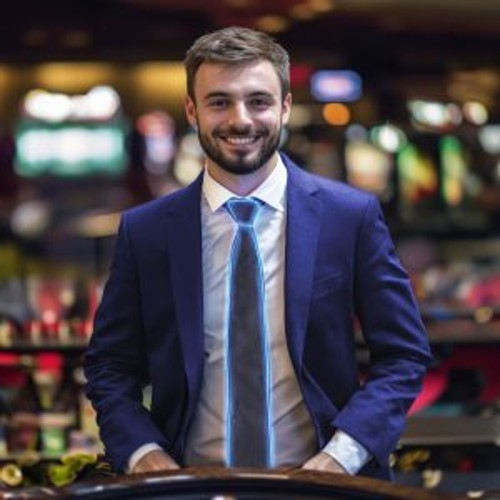 Stropdas met Blauw Licht