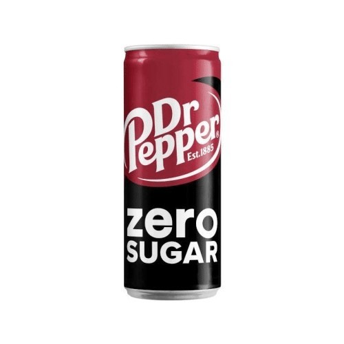 Dr Pepper Zero Sugar Sleek Cans 33cl