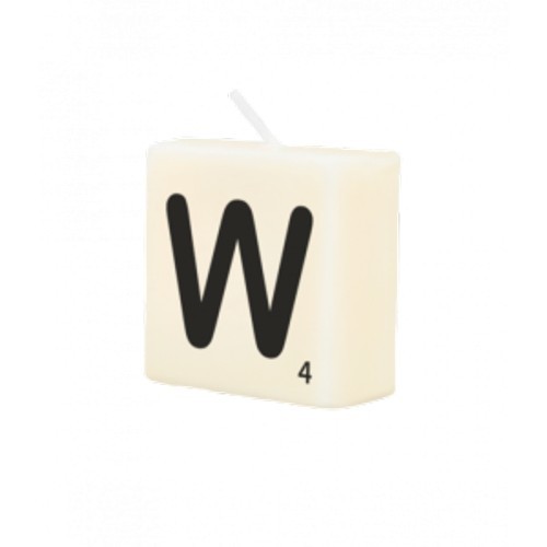 Letter Kaarsje -W