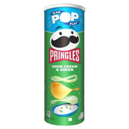 Pringles Sour Cream & Onion Chips (165g)