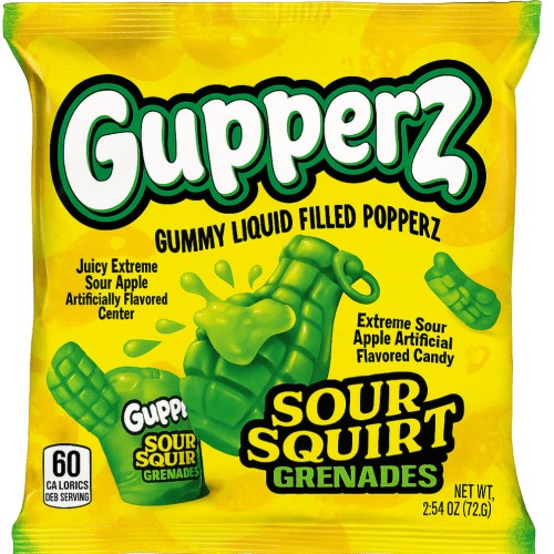Gupperz Sour Squirt Grenades 72g