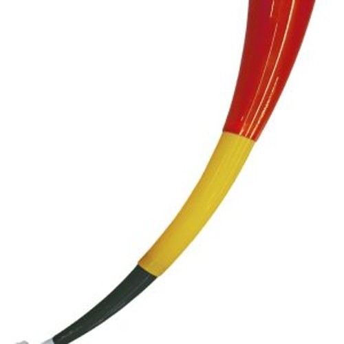 Voetbalhoorn Zwart-Geel-Rood