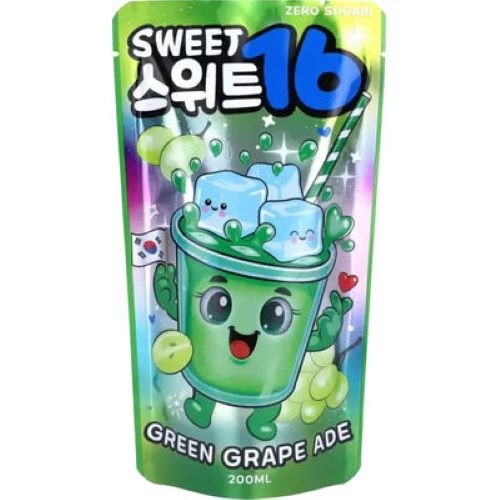 Sweet 16 Green Grape Ade Zero 20 cl