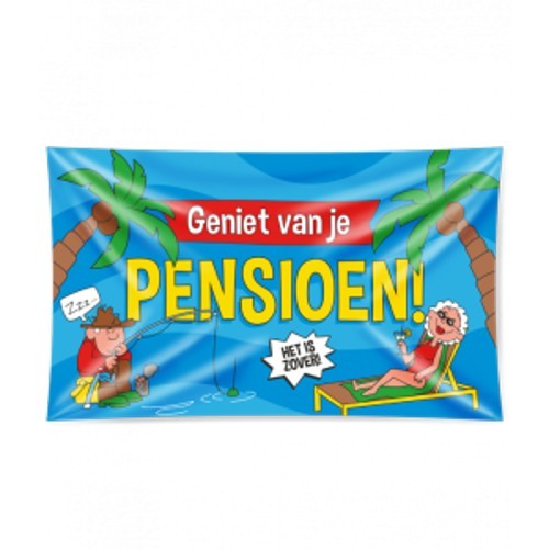 XXL Gevel vlag - Pensioen