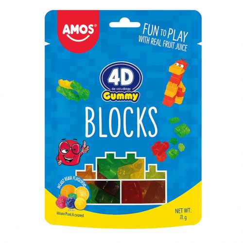 Candy Peelerz Gummy 4d Blocks 72gr