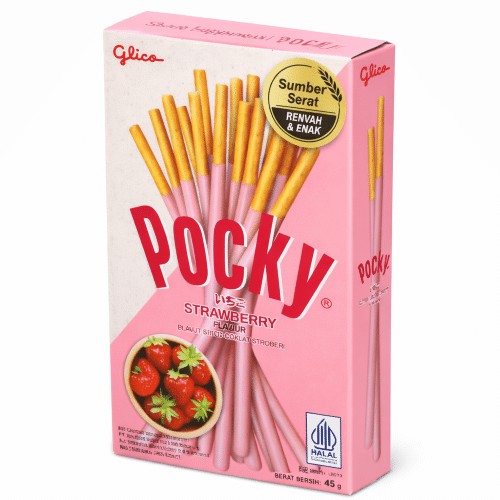 Glico Pocky Biscuit Stick Strawberry 21 g