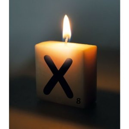 Letter Kaarsje -X