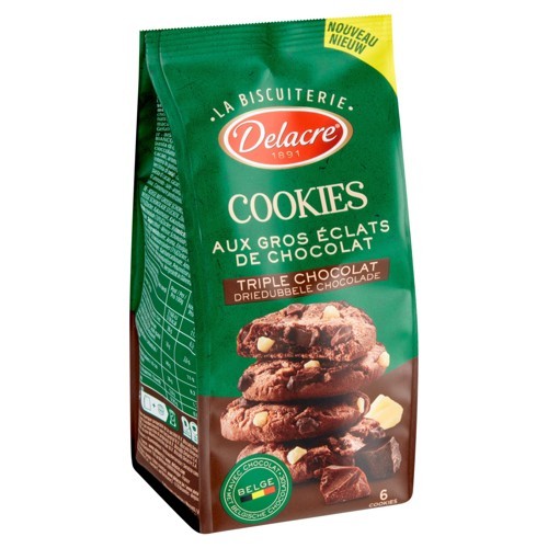 Delacre Cookies Triple Choco