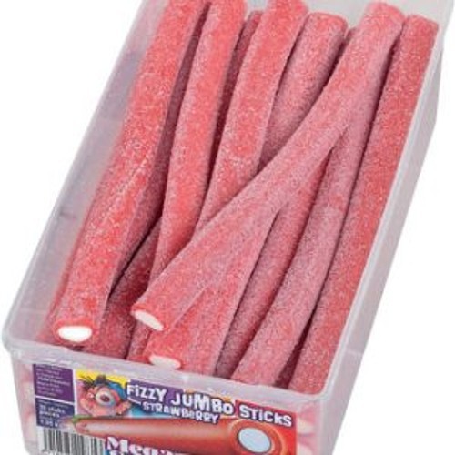 JUMBO STICKS FIZZY STRAWBERRY (5x47GR )