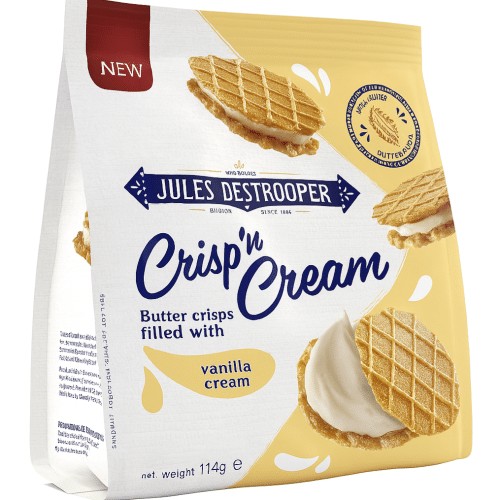 Destrooper Crisp N Cream Vanille 114gr