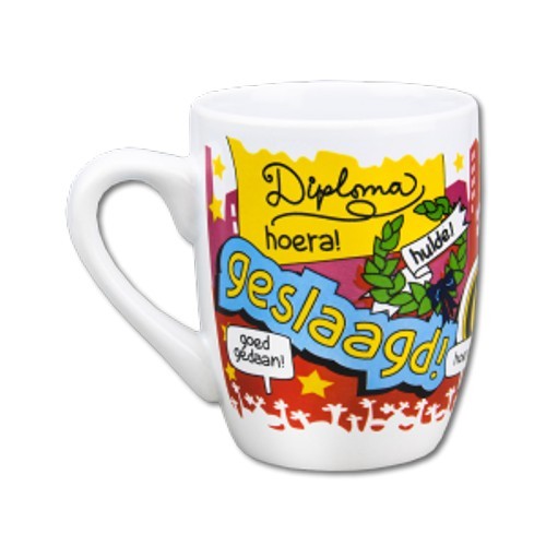 Cartoon mok Geslaagd school - 300 ml