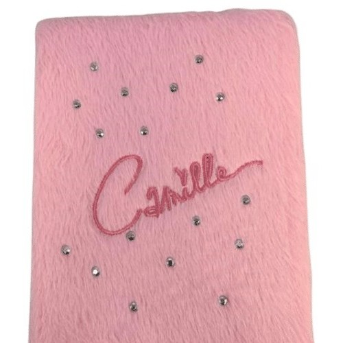 Camille Fluffy Notebook A5 - Roze