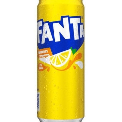 Fanta Lemon Sleek cans 33 cl