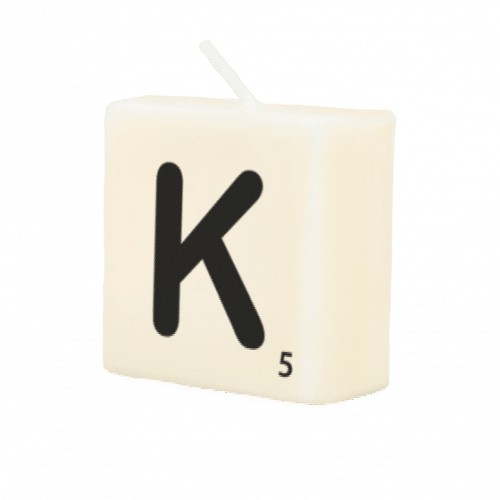 Letter Kaarsje -K