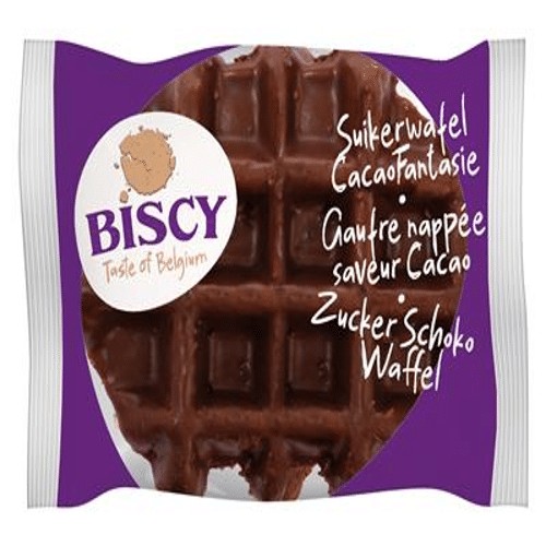 Biscy Suikerwafel met Cacaofantasie 100 g