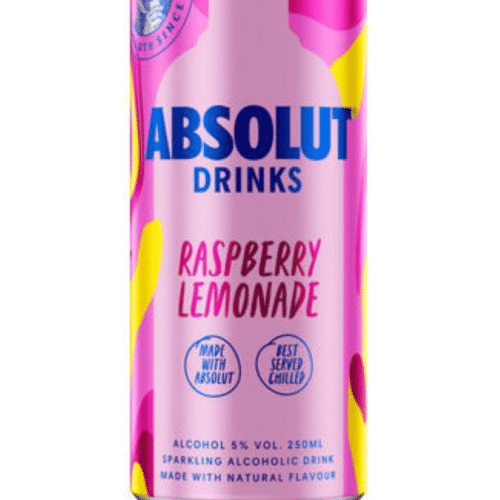 Absolut Raspberry Lemonade Blik 25 cl 5 percent