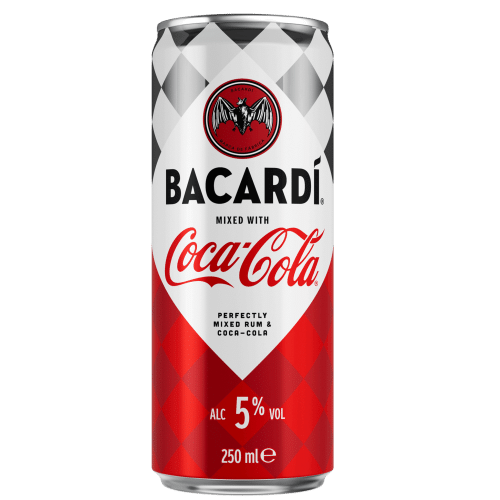Bacardi & Coca-Cola Cans 25cl  5 percent vol.