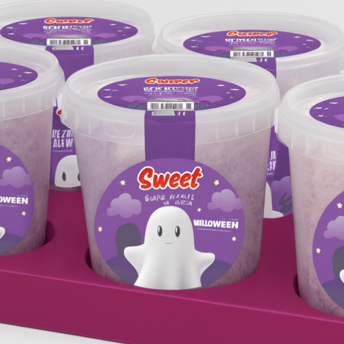 Barbe à Papa Halloween Zwarte Bes  40 g