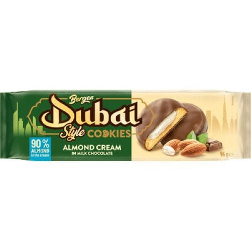 Bergen Dubai Cookies Almond Cream Foil 96 g