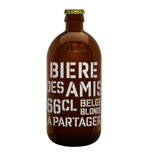 Bière des Amis Blonde 5,8percent  66cl One Way Fles