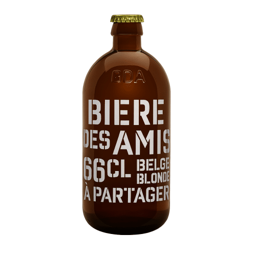 Bière des Amis Blonde 5,8percent  66cl One Way Fles