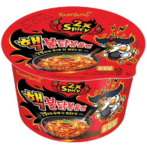 Buldak Noodle Hot Chicken 2xspicy  105g Bowl