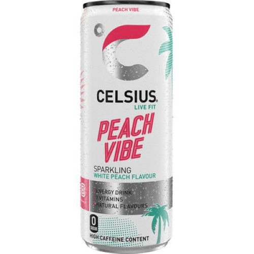 Celsius Peach Vibe Energy Drink 25cl