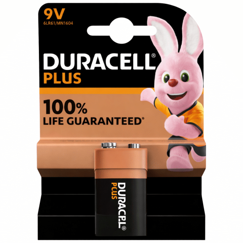 Duracell Pile Alkaline Plus 9v  1 stuk