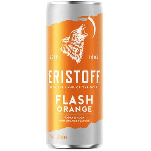 Eristoff Vodka Orange 25cl blik 5 percent